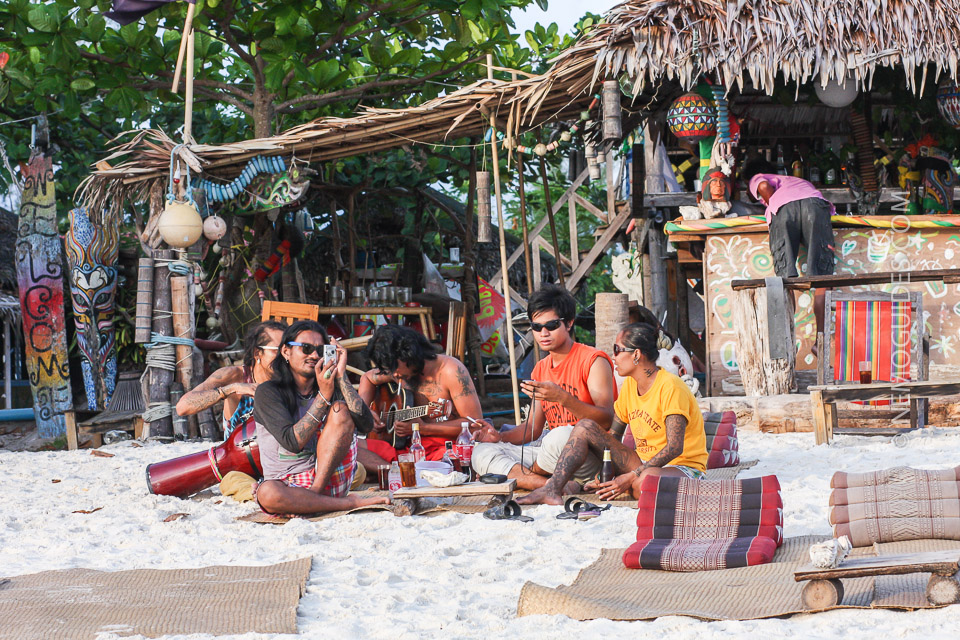 Ko Lipe has some beach bars but it is not really a party island.