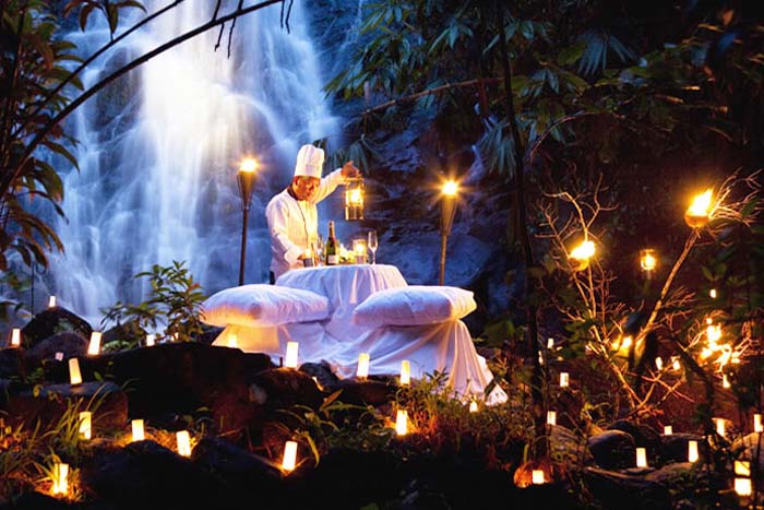 Sarojin Resort's candle lit dinner is one of its kind.