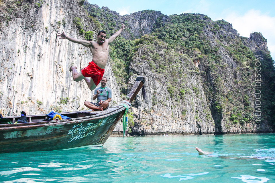 Ko Phi Phi Ley's protected coves are like nature's swimming pools.