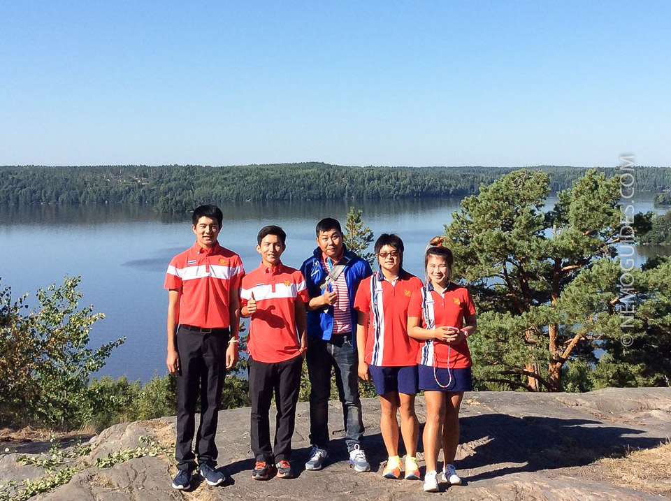 Kousuke Hamamoto and Thailand's national team in Finland.