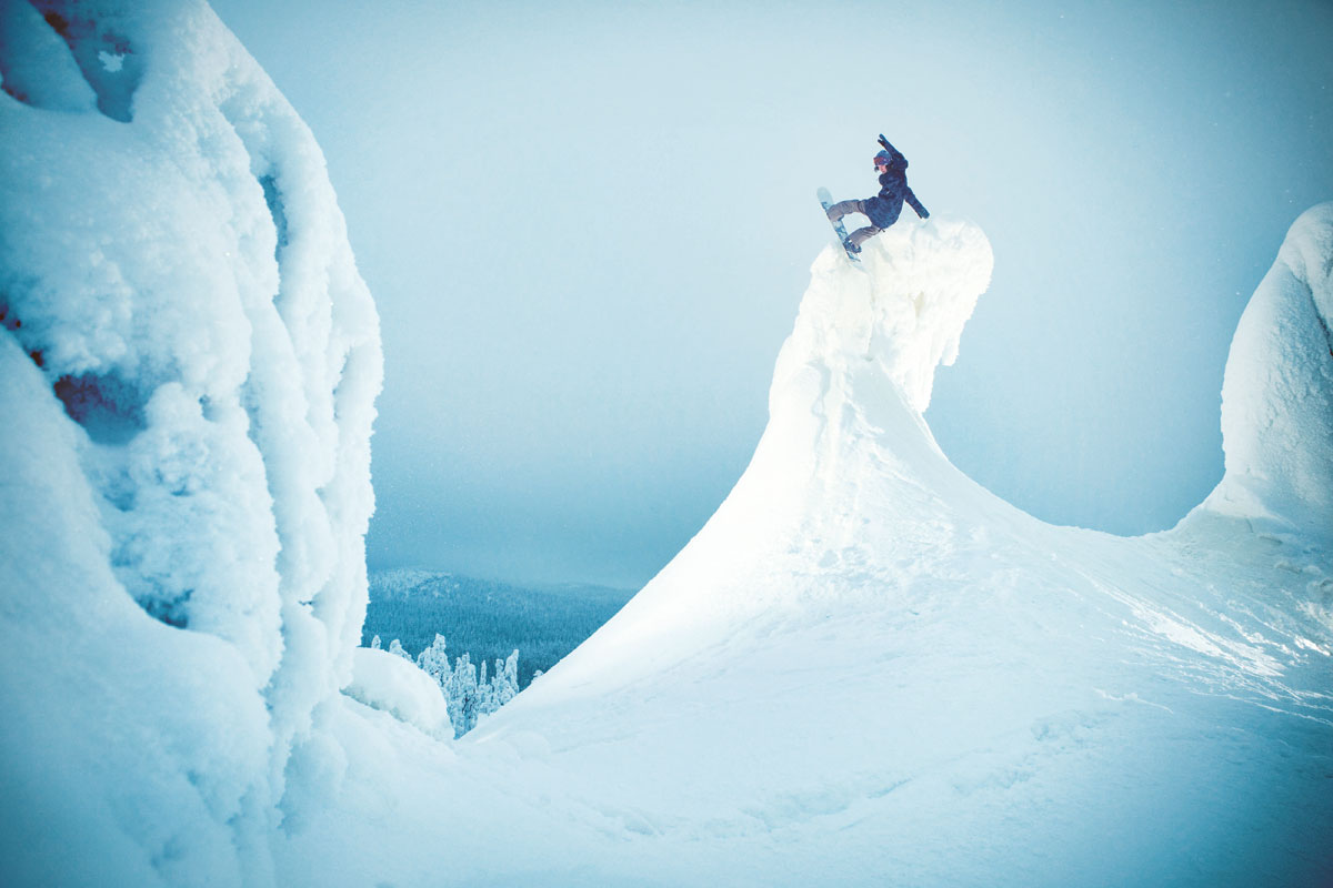 Ruka is great for snowboarding. Picture: Harri Tarvainen.