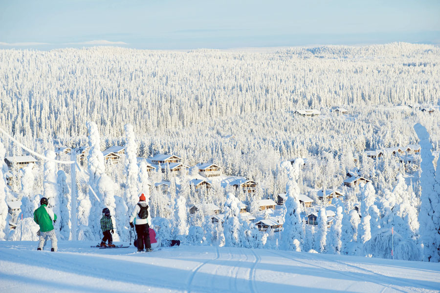 The white wonderland of Ruka Ski Resort. Picture: Juha Laine.